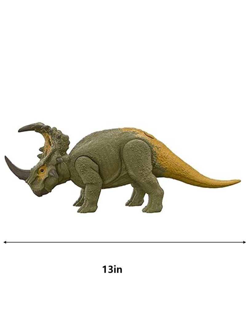 Sinoceratops Dinosaur Toy With Head and Attack Sounds, Plus Downloadable App and AR (Batteries Included) - Image 2